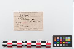Etiketten zu Bronzeperlarmreif (NHMW-PRAE-024295)